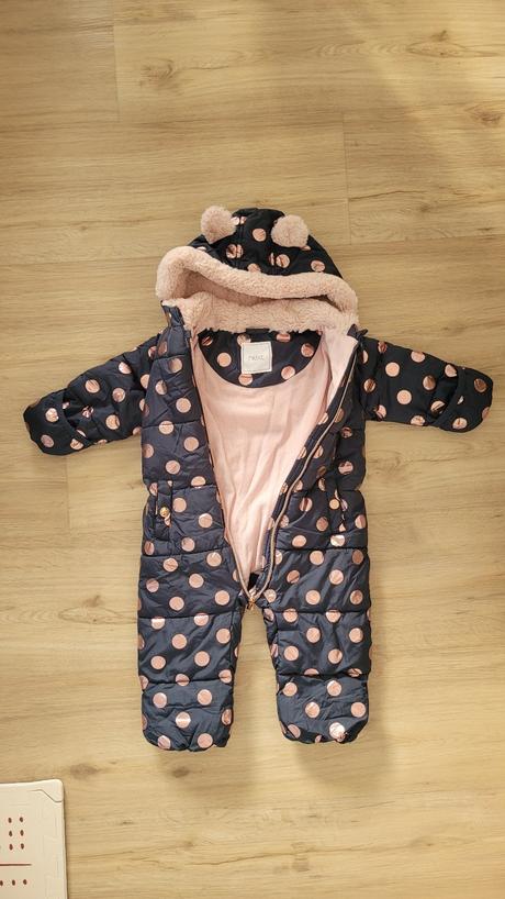 Zimná dievčenská kombinéza veľ. 74/80, next,74