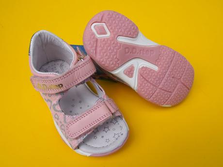 Detské kožené sandálky d.d.step g064-314d pink, d.d.step,27 / 29 / 31