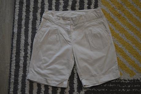 Krémové kraťase, camaieu,36