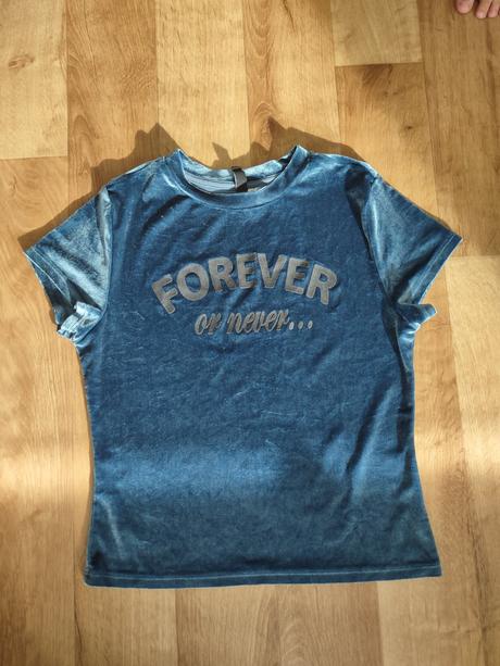 Zamatové tričko h&m, h&m,s