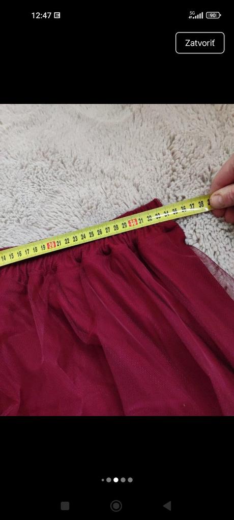 Dámska tylova sukňa, 