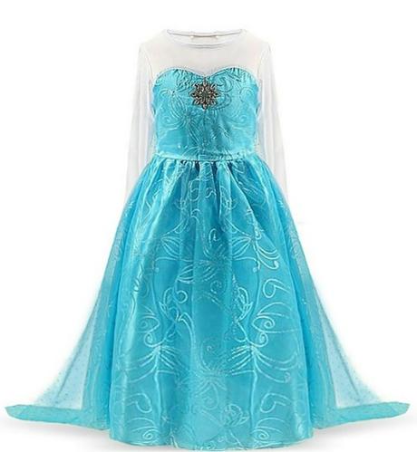 Kostým šaty elza frozen ľadové kráľovs dlhá vlečka,