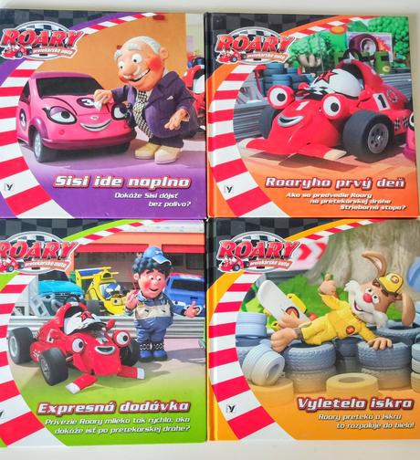 4x knihy o autíčkach, 