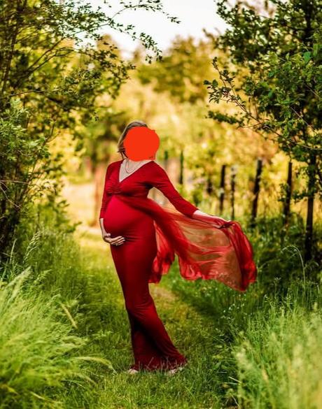 Šaty na tehotenské fotenie, m