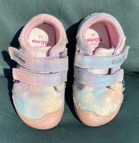 Prechodné plátené topánky, d.d.step,25