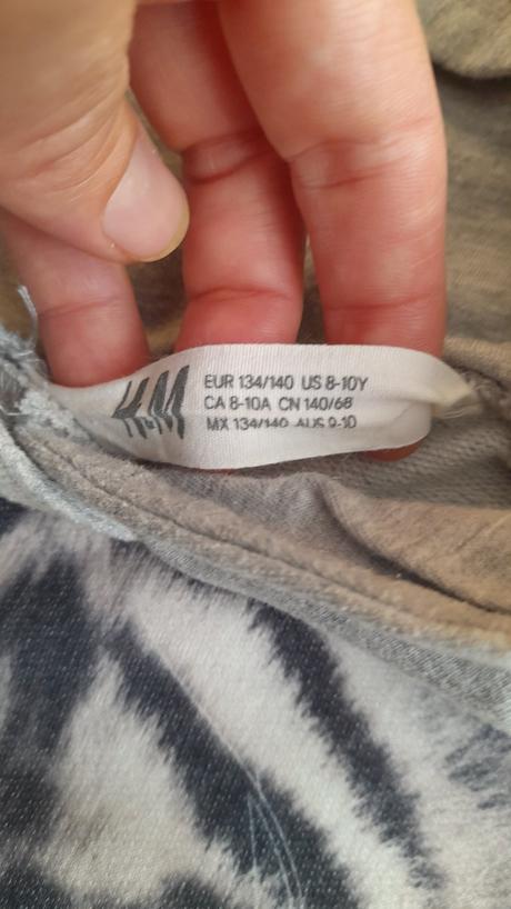 Dlha mikina, h&m,134