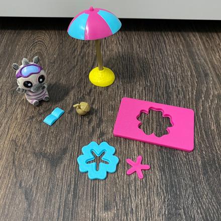 Zebrička s doplnkami,