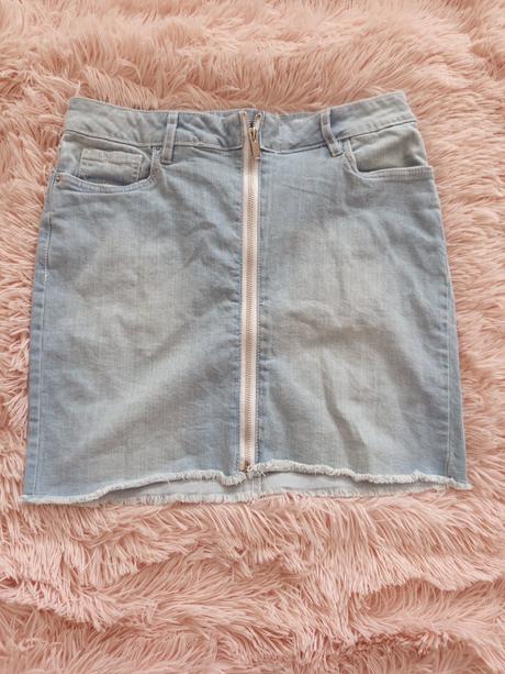 Riflova sukňa so zipsom, 38