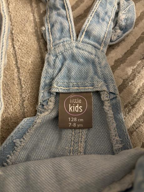 Džínsové nohavice na traky, pepco,128