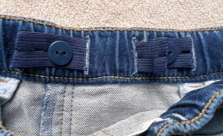 Kraťase s reguľ. pásom z elastickej rifľoviny, lindex,122