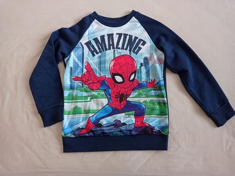 Modrý pulover spiderman, c&a,140