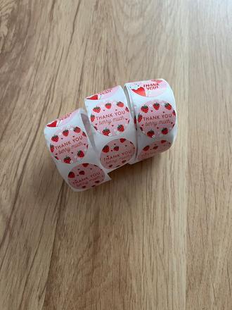 Thank you nálepky 100 ks, 