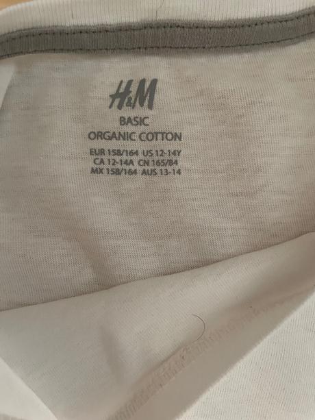 Tričko biele 14 rokov, h&m,170