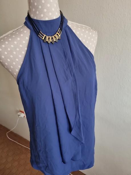 Padavý modrý top zebra veľ. 38, 38