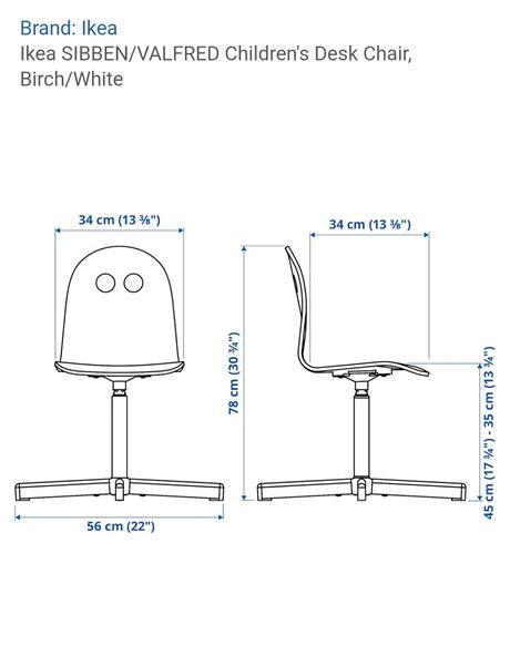Ikea stolička valfred,