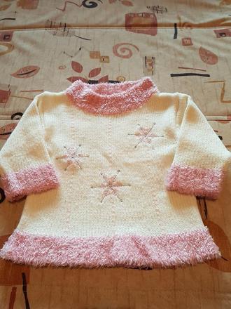 Pulóvrik so vzorom snehových vločiek č.80, 80