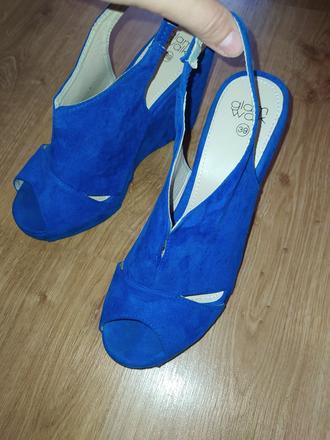 Dámske sandálky modré, 39