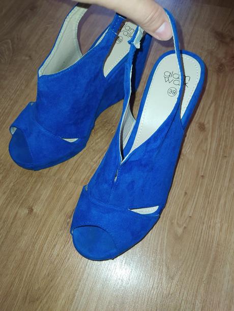 Dámske sandálky modré, 39