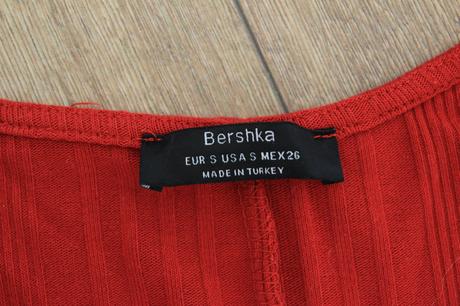 Červený oversize overal, bershka, s, bershka,s