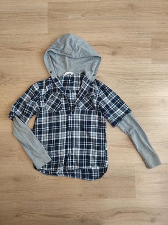 Košeľová mikina, h&m,152