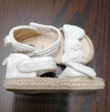 Biele sandalky, h&m,18