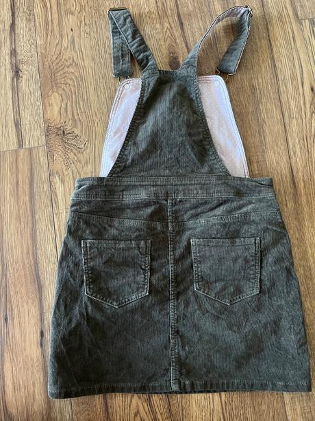 Menčestrová sukňa na traky, h&m,134