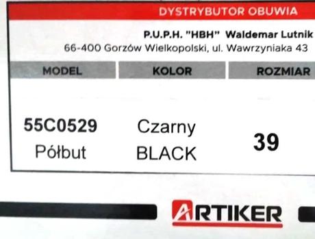 Čierne poltopánky na nízkom podpätku, v.36,39,40, 36 / 39 / 40