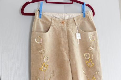 Nohavice z pravej kože s, s