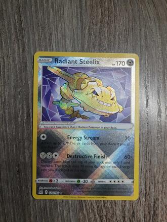 Pokemon karta radiant steelix,
