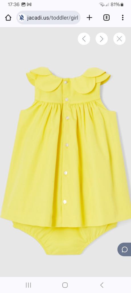 Jacadi žlté šaty s nohavičkami, 1 rok, jacadi,86