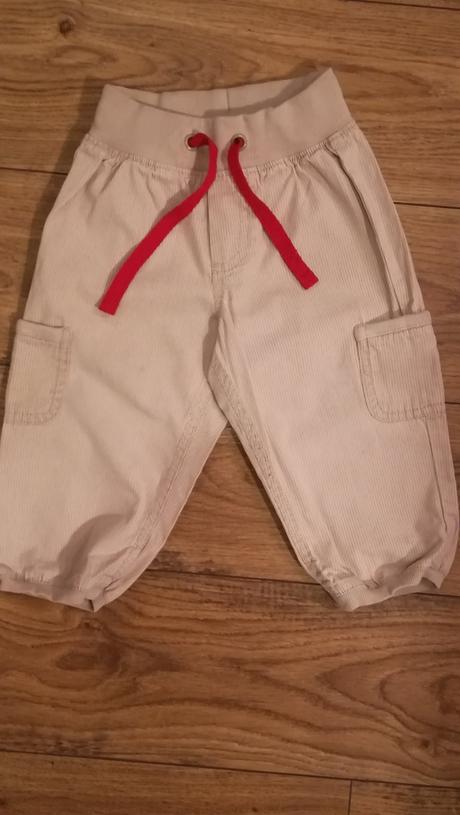 Nohavice na teplejsiu jar/leto, h&m,80