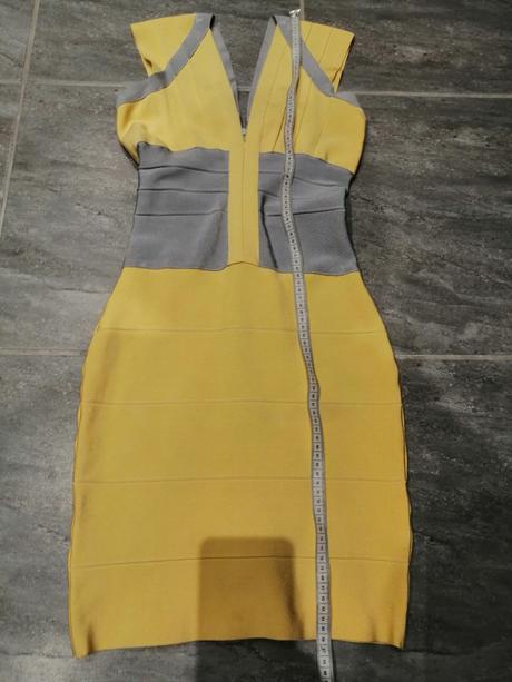 Žltošedé šaty bellabarnett vs-m, s