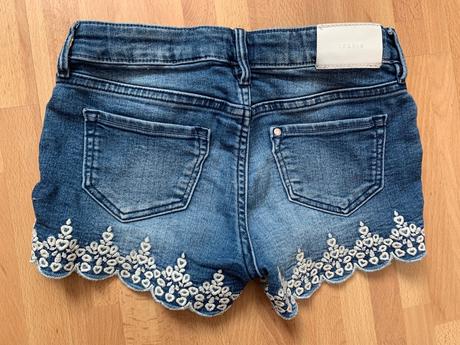 Dievčenské rifľové kraťasy, 128