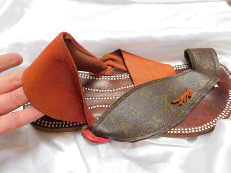 Louis vuitton luxusne panske kozene sandale 42,5, louis vuitton,42