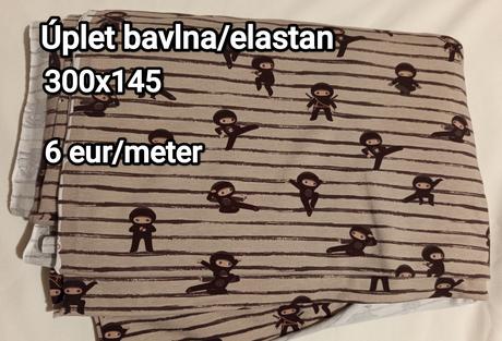 Rozpredávam látky na šitie, 