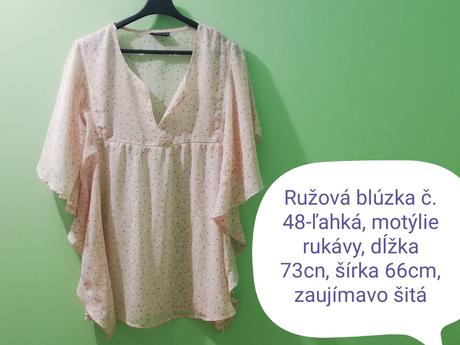 Ružová blúzka 48-50, 48