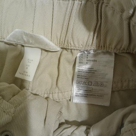 Bavlnené riflové šortky s vysokým pásom, h&m,s