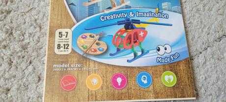 3d drevene puzzle lietadlo a helikoptera,