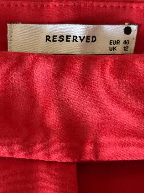 Červené nohavice zn.reserved č.40, reserved,40