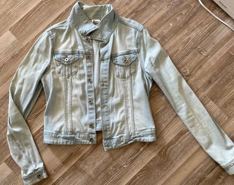 Dámska bledá riflovka, h&m,38