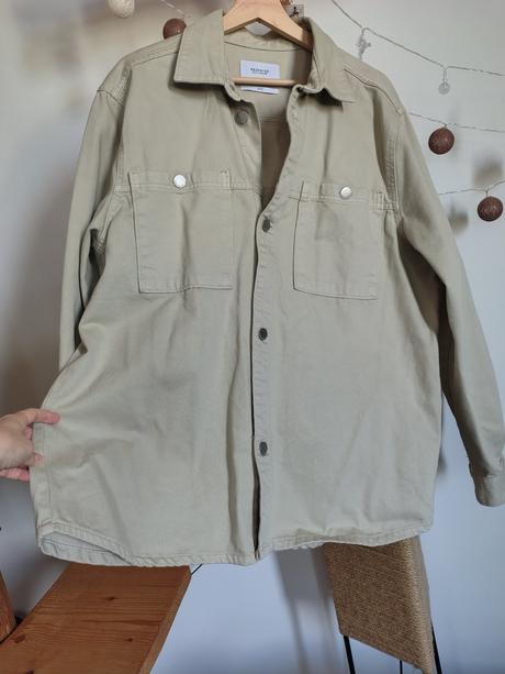 Khaki dzinsova bunda, reserved,l