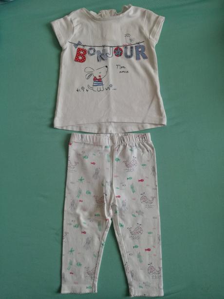 Tričko a legíny, f&f,74