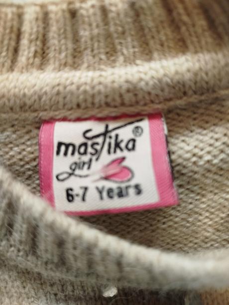 Predĺžený teplý pulover, 116