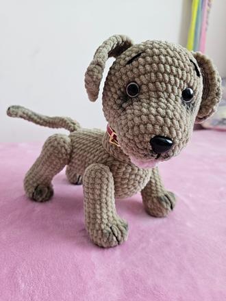 Handmade hačkovaný psík, 