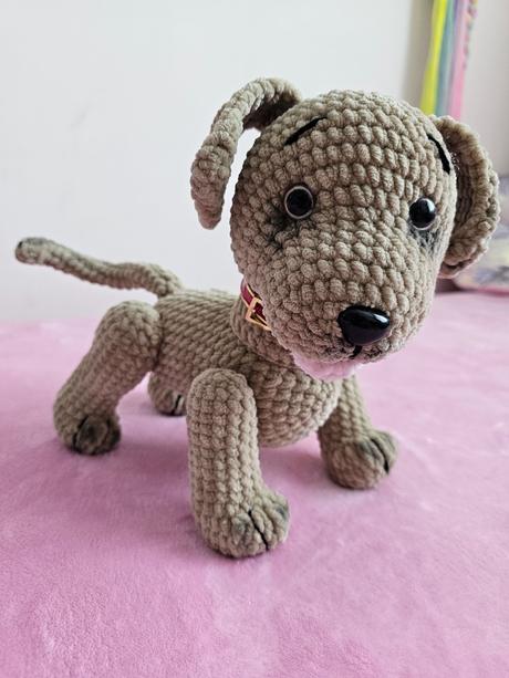 Handmade hačkovaný psík, 