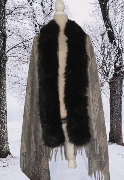 Šál či prehoz na kabát, bundu ..., xxl