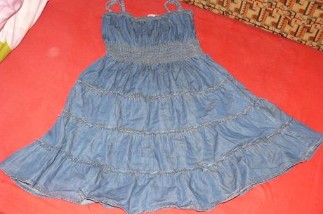 Riflové šaty-146/152-na 12 rokov, 146