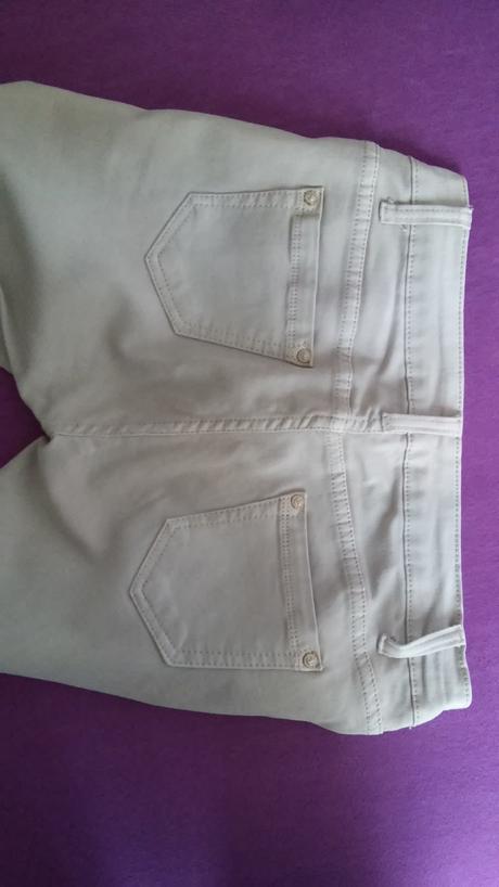 Kremove skinny nohavice, xl