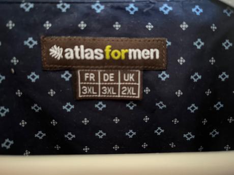 Bavlnena košeľa 3xl, atlas for men, xxxl