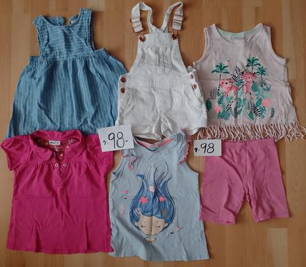 Balíček pre dievčatko v. 98 - 12 oblečení, 86–98